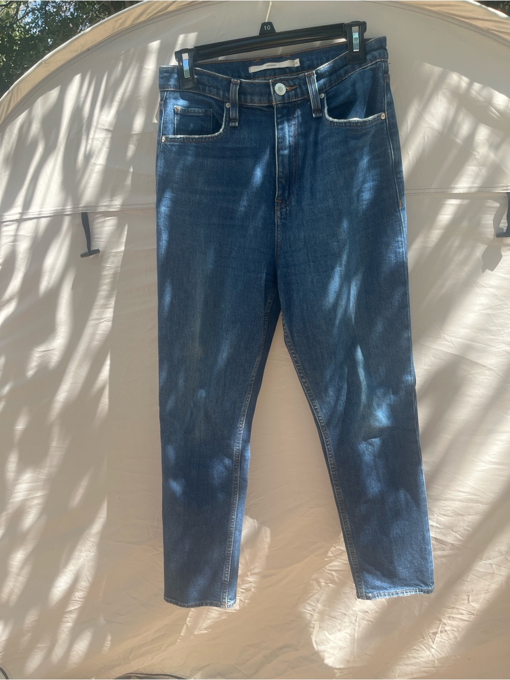 Hudson Harlow MDW Jeans High-Rise Women's Dark Blue Denim